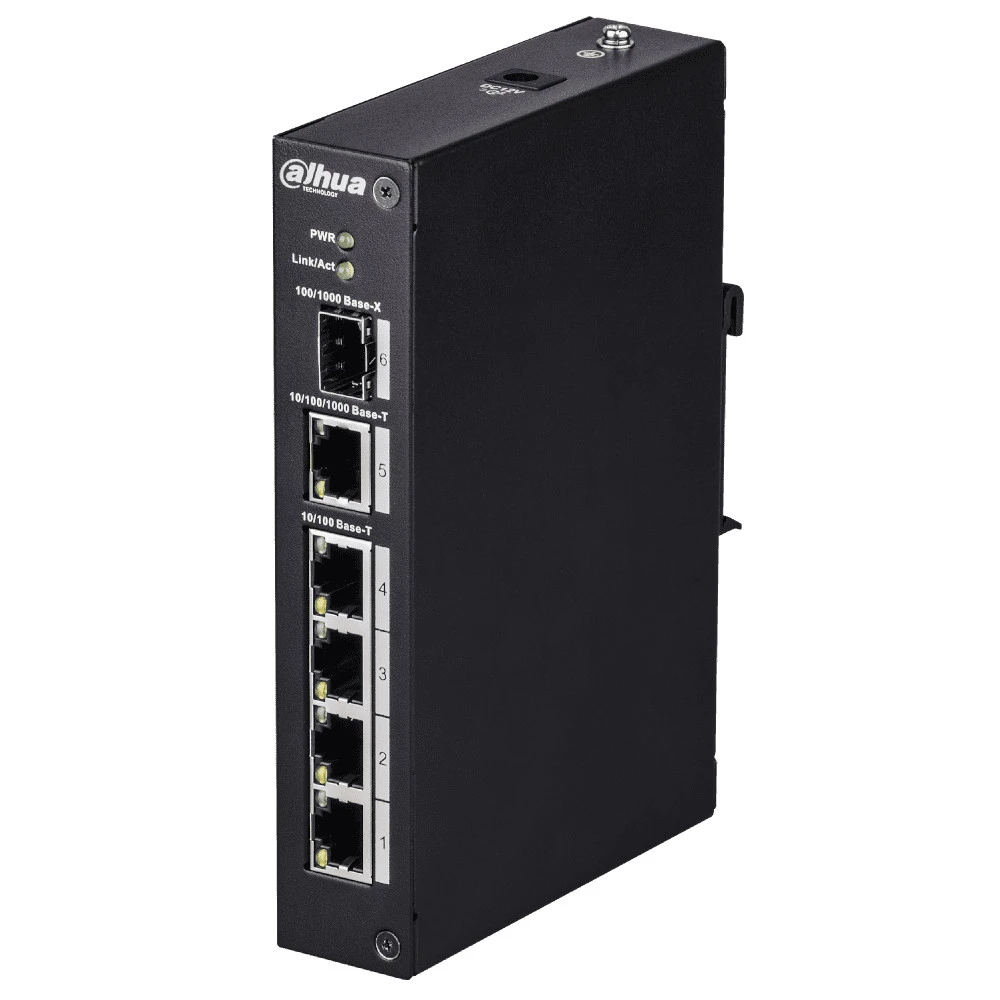 Коммутатор Dahua DH-PFS3106-4T 100 Base-TX (100 мбит/с), 1 SFP порт