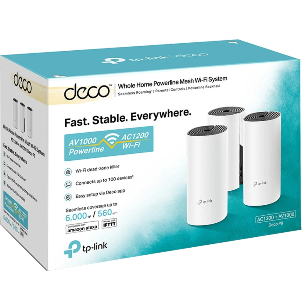 Маршрутизатор для дома TP-Link Deco P9 (3-Pack) Deco P9(3-Pack)