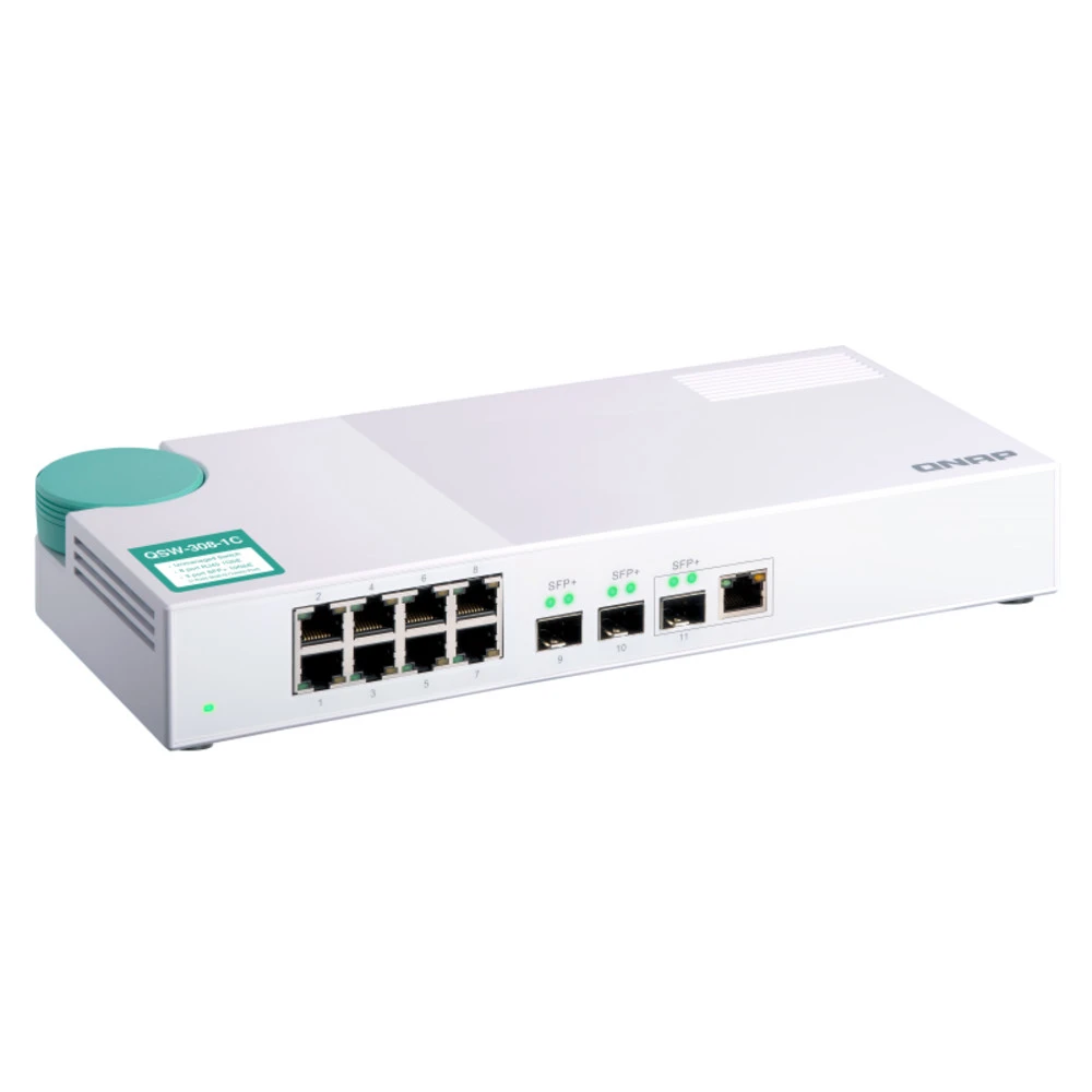 Коммутатор Qnap QSW-308-1C 1000 Base-TX (1000 мбит/с), 3 SFP порта