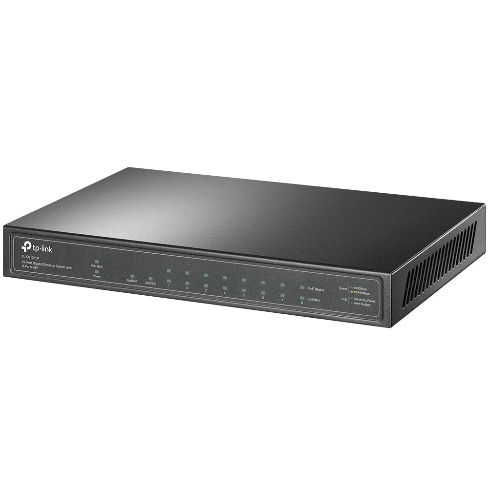 Коммутатор TP-Link TL-SG1210P 1000 Base-TX (1000 мбит/с), 1 SFP порт