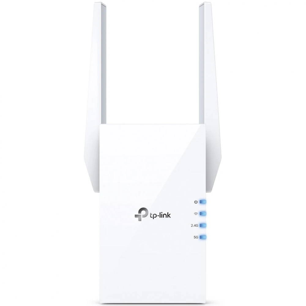 Усилитель сигнала Wi-Fi TP-Link RE505X 10/100/1000 Base-TX (1000 мбит/с), Wi-Fi 6 (802.11a / b / g / n / ac / ax), с внешней антенной