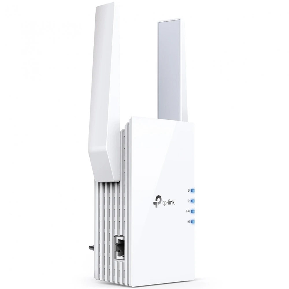 Усилитель сигнала Wi-Fi TP-Link RE505X 10/100/1000 Base-TX (1000 мбит/с), Wi-Fi 6 (802.11a / b / g / n / ac / ax), с внешней антенной