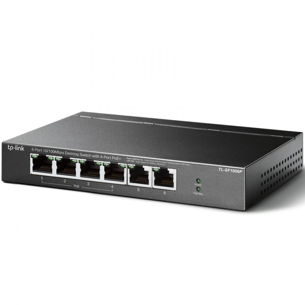 Коммутатор TP-Link (SOHO) TL-SF1006P 100 Base-TX (100 мбит/с)
