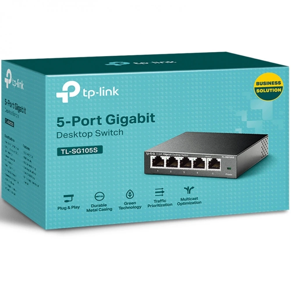 Коммутатор TP-Link TL-SG105S 1000 Base-TX (1000 мбит/с)