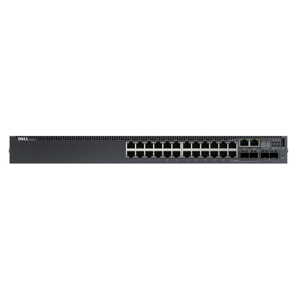 Коммутатор Dell N3024ET-APXD N3024ET-APXD-01 1000 Base-TX (1000 мбит/с), 4 SFP порта