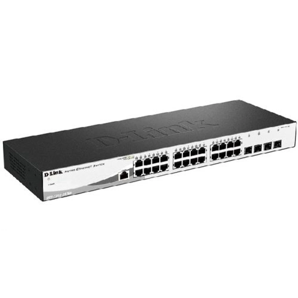 Коммутатор D-link DGS-1210-28/ME/A2B 1000 Base-TX (1000 мбит/с), 4 SFP порта