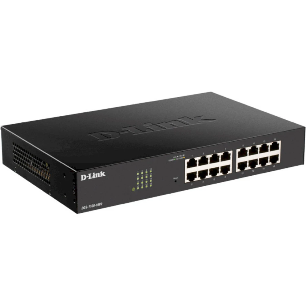 Коммутатор D-link DGS-1100-16V2/A1A 1000 Base-TX (1000 мбит/с)