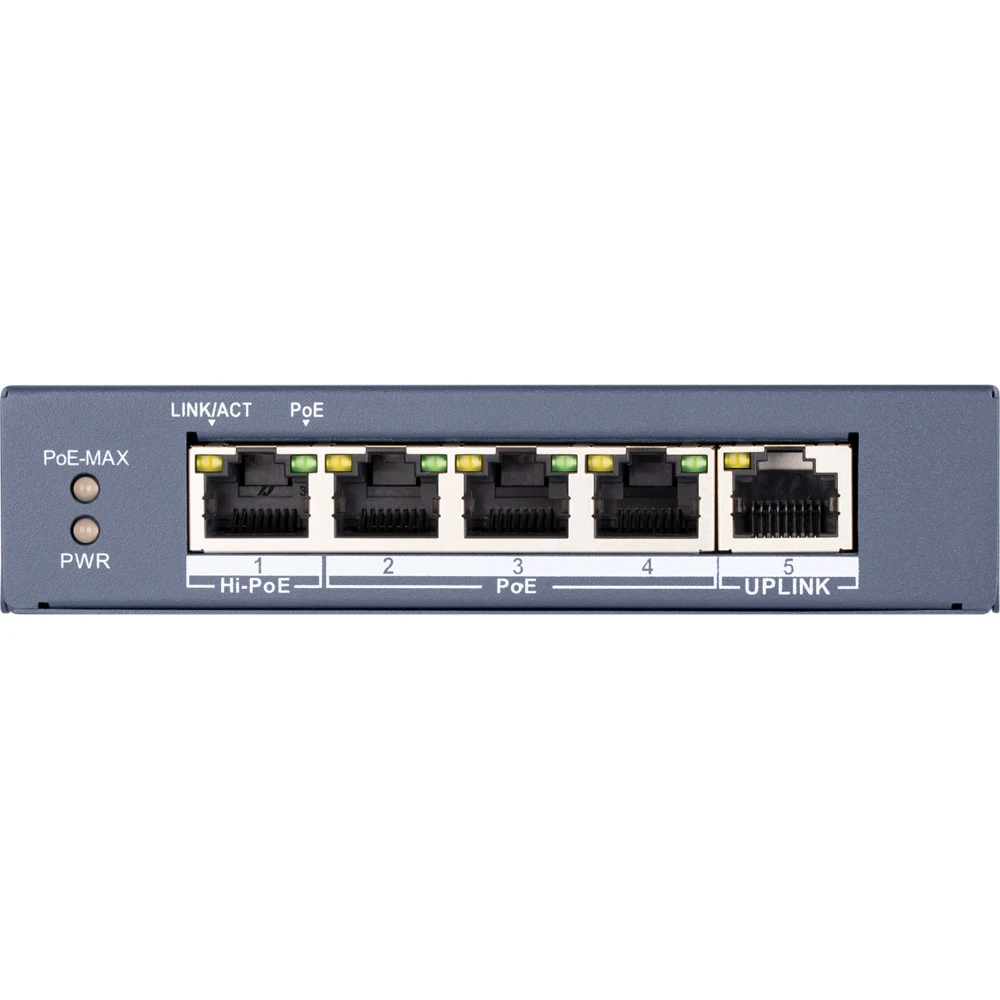 Коммутатор Hikvision DS-3E0505HP-E 1000 Base-TX (1000 мбит/с)