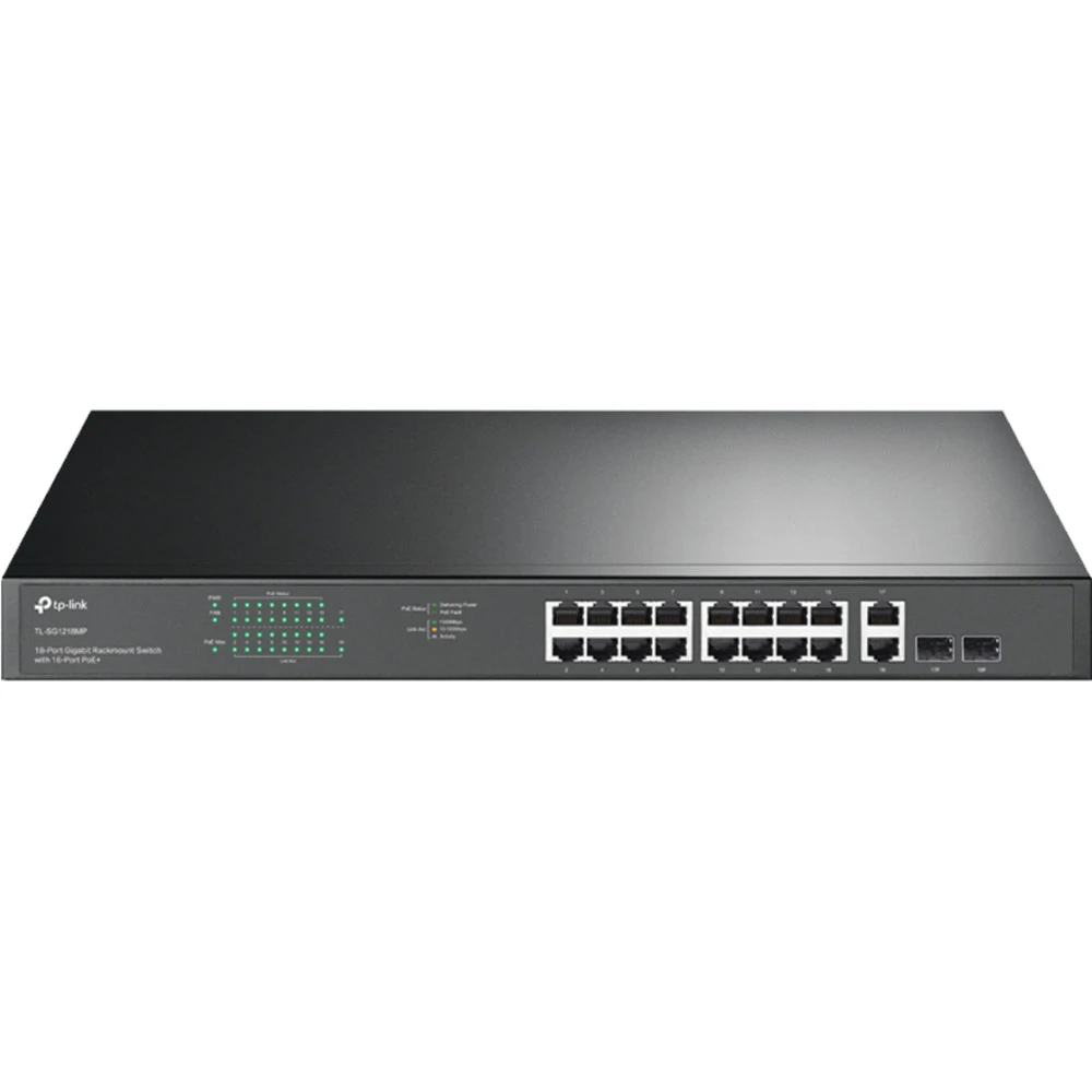 Коммутатор TP-Link TL-SG1218MP 1000 Base-TX (1000 мбит/с), 2 SFP порта