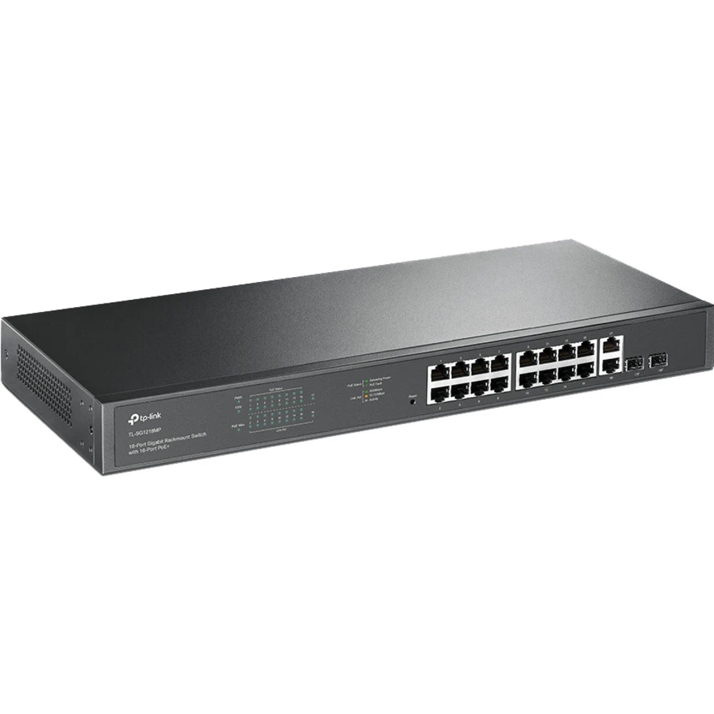 Коммутатор TP-Link TL-SG1218MP 1000 Base-TX (1000 мбит/с), 2 SFP порта