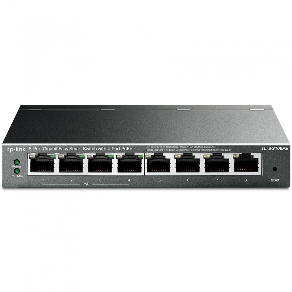 Коммутатор TP-Link TL-SG108PE 1000 Base-TX (1000 мбит/с)