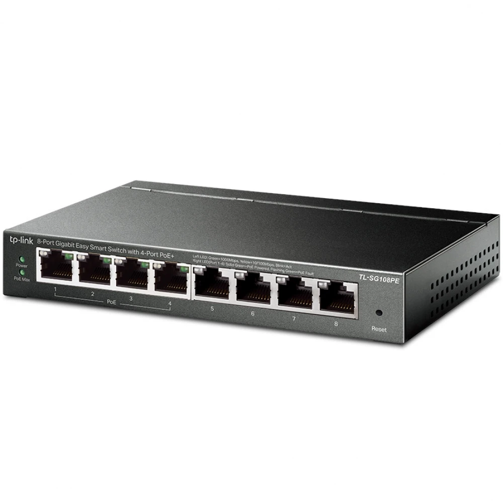 Коммутатор TP-Link TL-SG108PE 1000 Base-TX (1000 мбит/с)