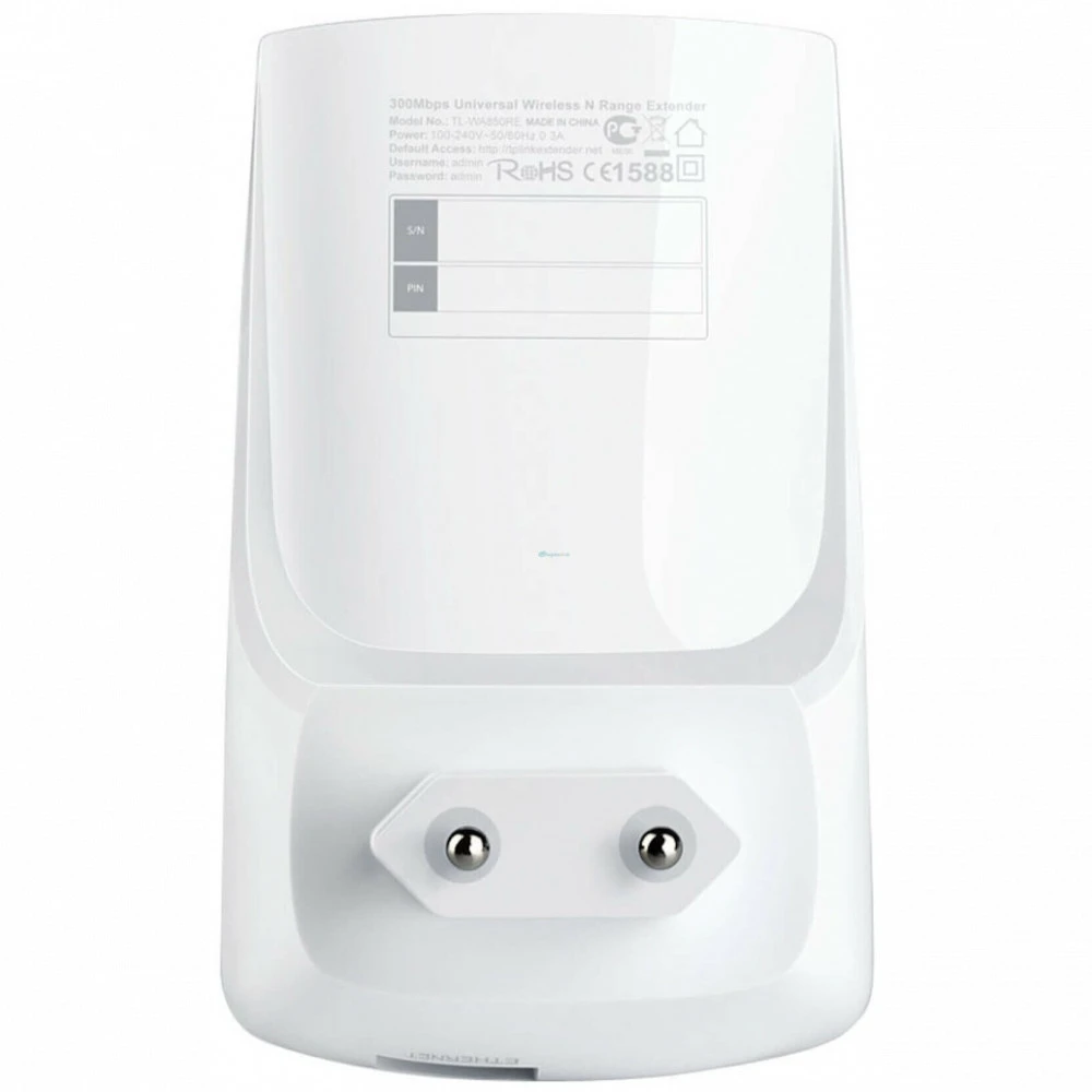 Усилитель сигнала Wi-Fi TP-Link (SOHO) TL-WA850RE 10/100 Base-TX (100 мбит/с), Wi-Fi 4 (802.11b /g / n), со встроенной антенной