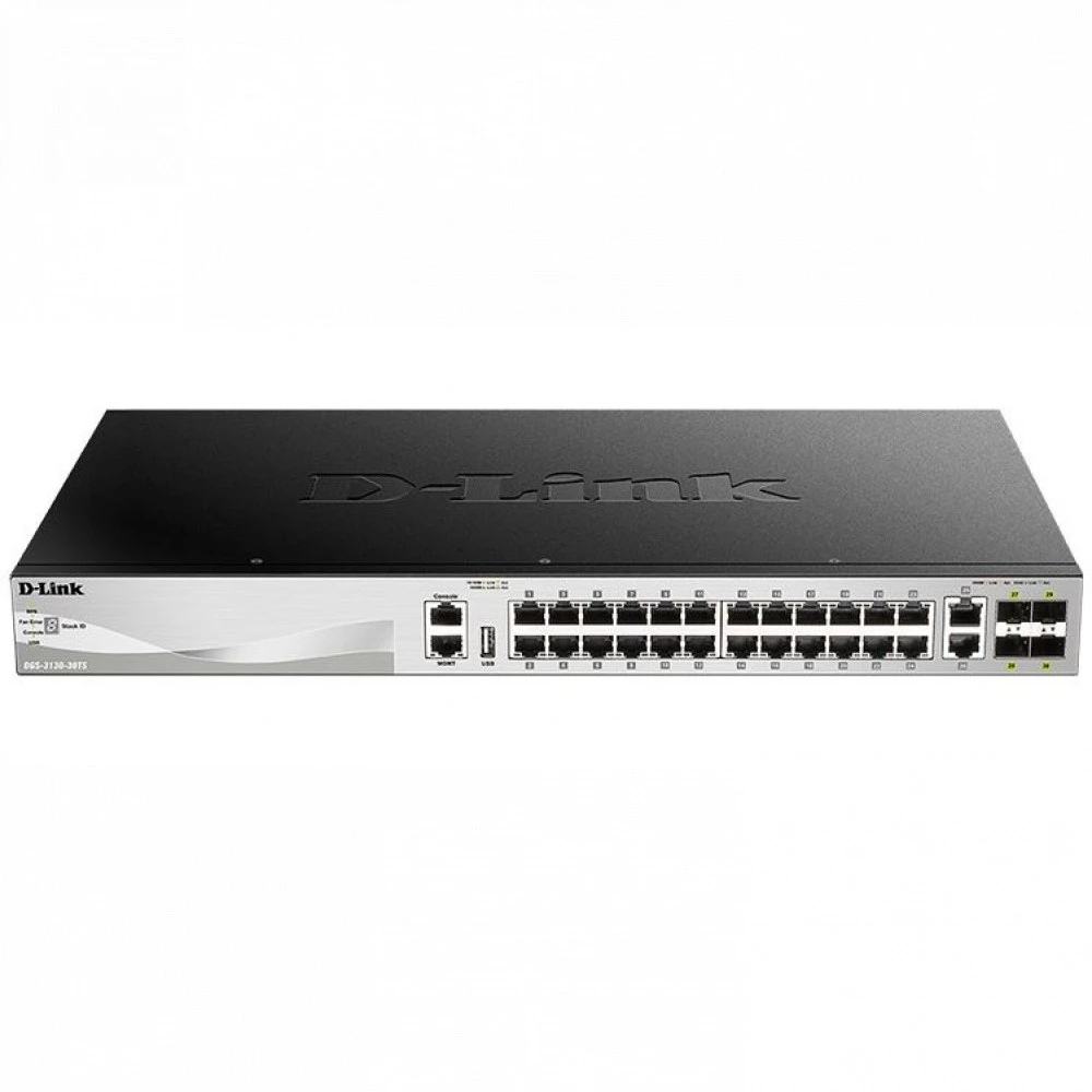Коммутатор D-link DGS-3130-30TS/A2A 1000 Base-TX (1000 мбит/с), 4 SFP порта