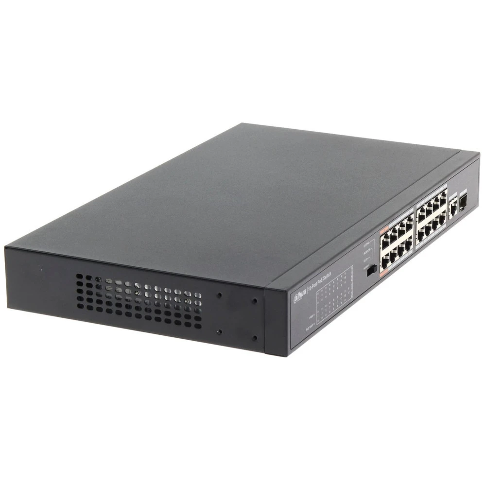 Коммутатор Dahua DH-PFS3117-16ET-135 100 Base-TX (100 мбит/с), 1 SFP порт