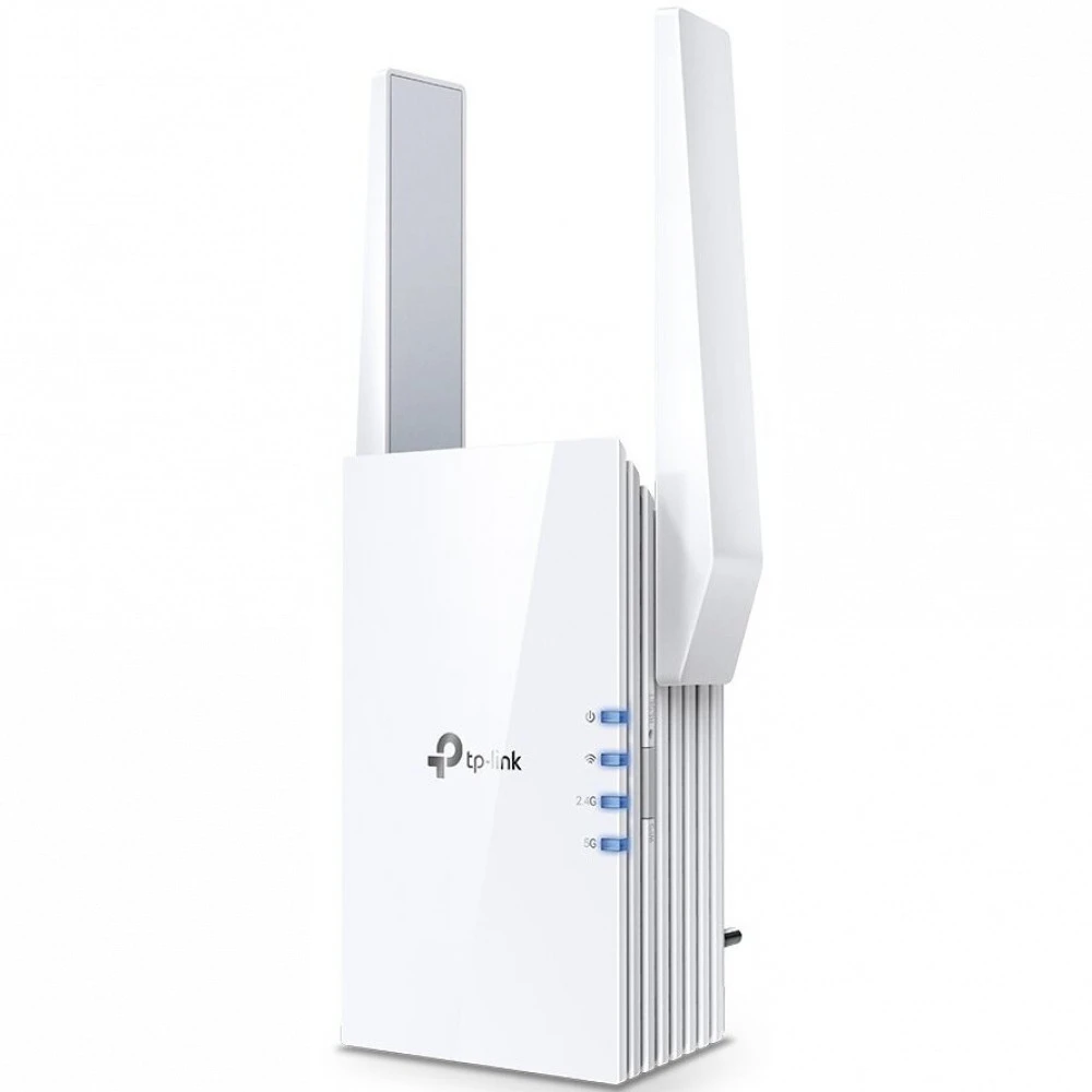 Усилитель сигнала Wi-Fi TP-Link RE605X 10/100/1000 Base-TX (1000 мбит/с), Wi-Fi 6 (802.11a / b / g / n / ac / ax), с внешней антенной