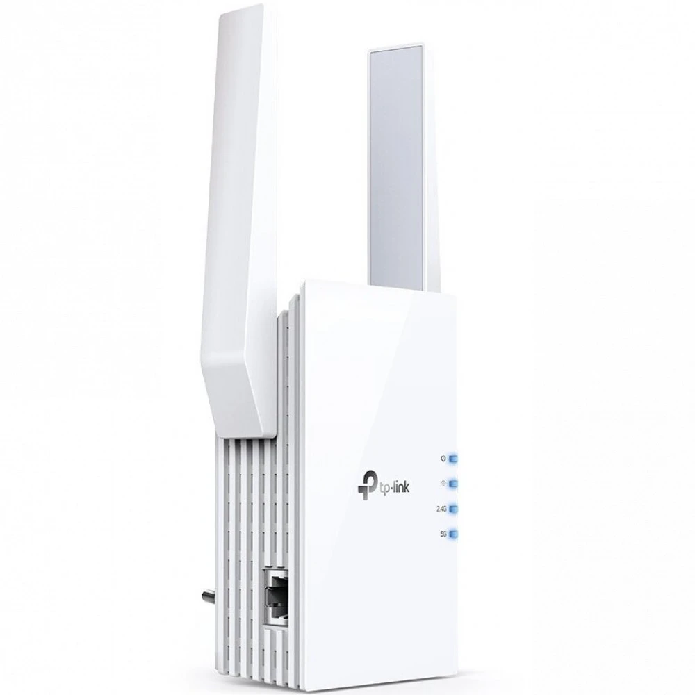 Усилитель сигнала Wi-Fi TP-Link RE605X 10/100/1000 Base-TX (1000 мбит/с), Wi-Fi 6 (802.11a / b / g / n / ac / ax), с внешней антенной