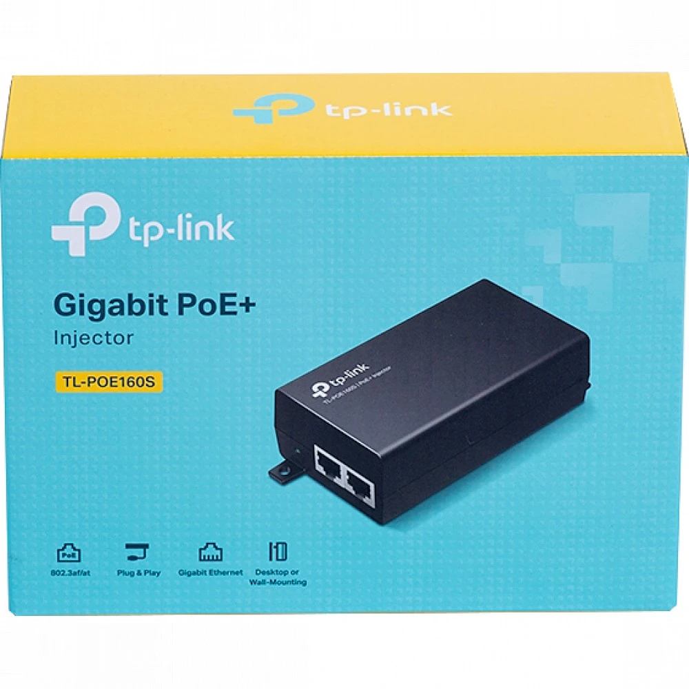PoE инжектор TP-Link TL-POE160S 1 порт, 30 Вт