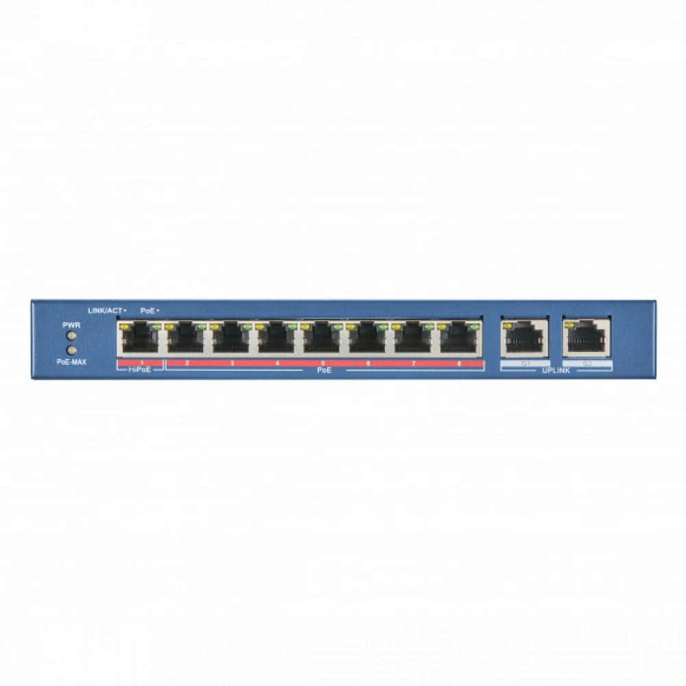 Коммутатор Hikvision DS-3E0310P-E/M 100 Base-TX (100 мбит/с)