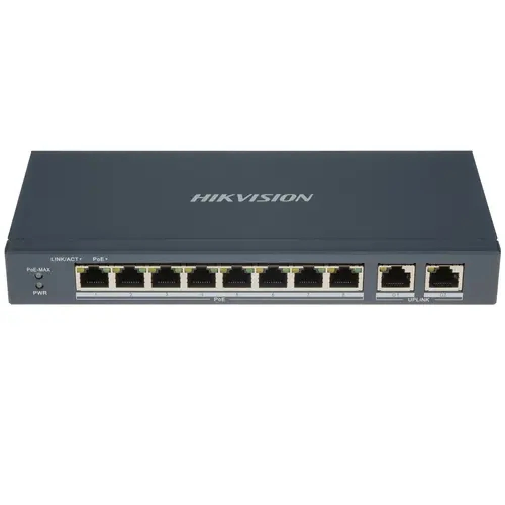 Коммутатор Hikvision DS-3E0310P-E/M 100 Base-TX (100 мбит/с)