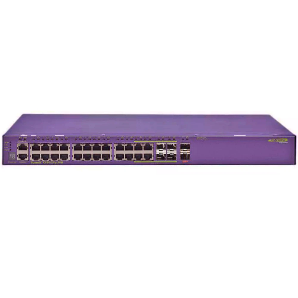 Коммутатор Extreme Summit X440-24t-10G 16507 1000 Base-TX (1000 мбит/с), 6 SFP портов