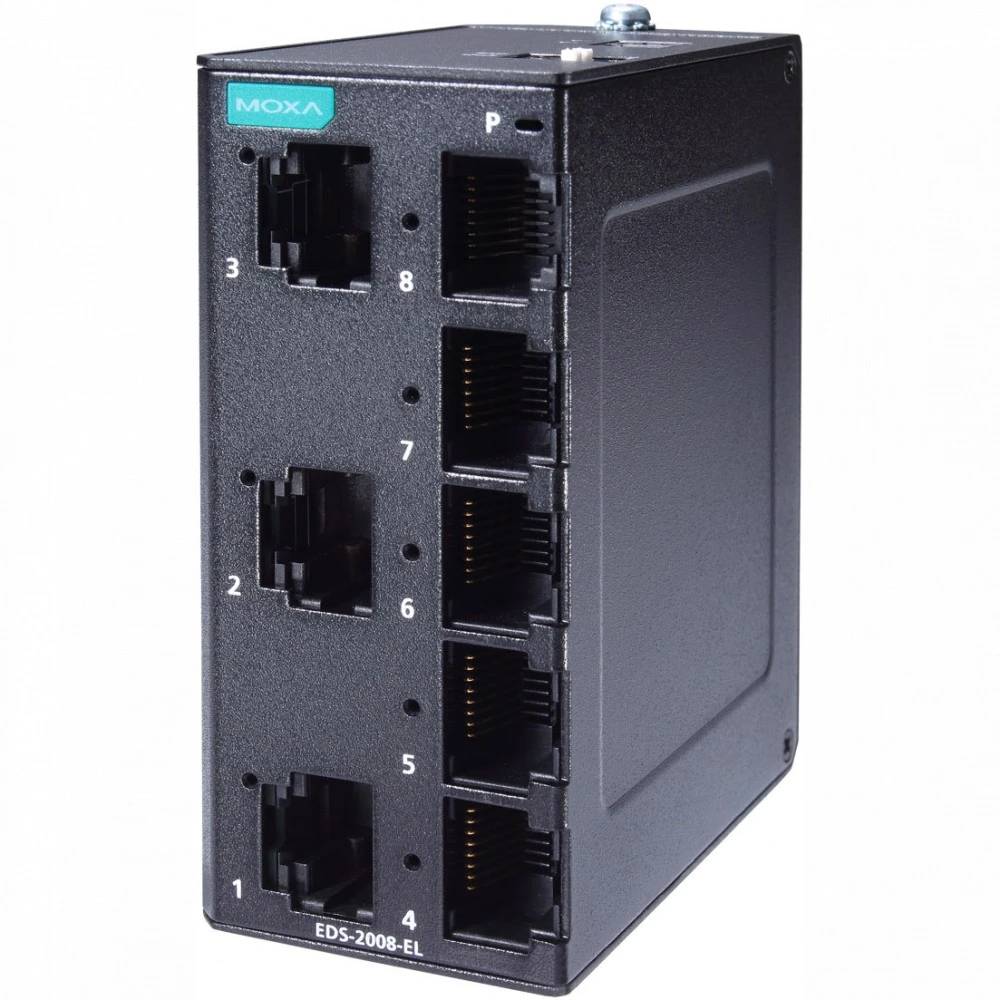 Коммутатор MOXA EDS-2008-EL 100 Base-TX (100 мбит/с)