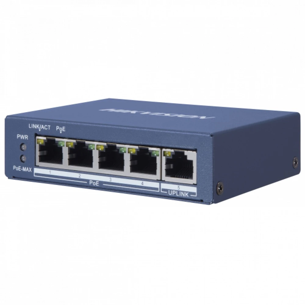Коммутатор Hikvision DS-3E0505P-E 1000 Base-TX (1000 мбит/с)