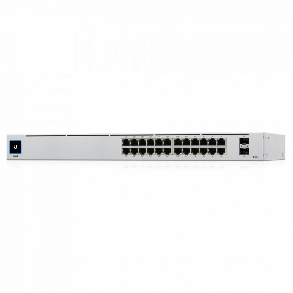 Коммутатор Ubiquiti USW-24-POE USW-24-POE-EU 1000 Base-TX (1000 мбит/с), 2 SFP порта