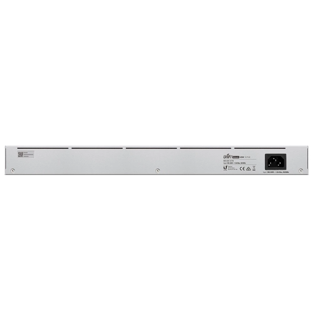 Коммутатор Ubiquiti USW-16-POE-EU 1000 Base-TX (1000 мбит/с), 2 SFP порта