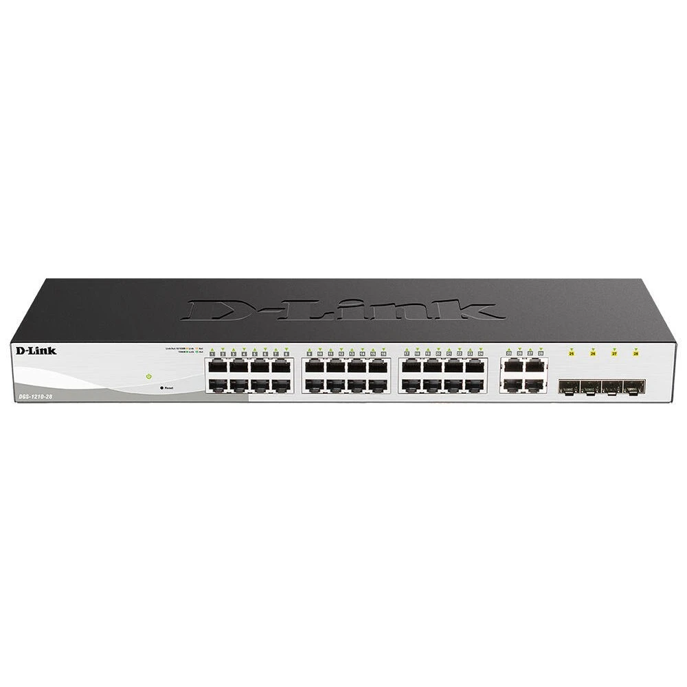 Коммутатор D-link DGS-1210-28/F2A 1000 Base-TX (1000 мбит/с), 4 SFP порта