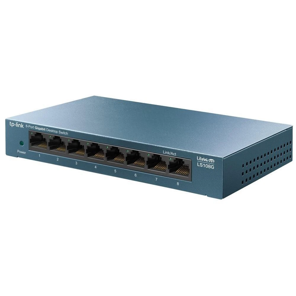 Коммутатор TP-Link TL-LS108G LS108G(UN) 1000 Base-TX (1000 мбит/с)