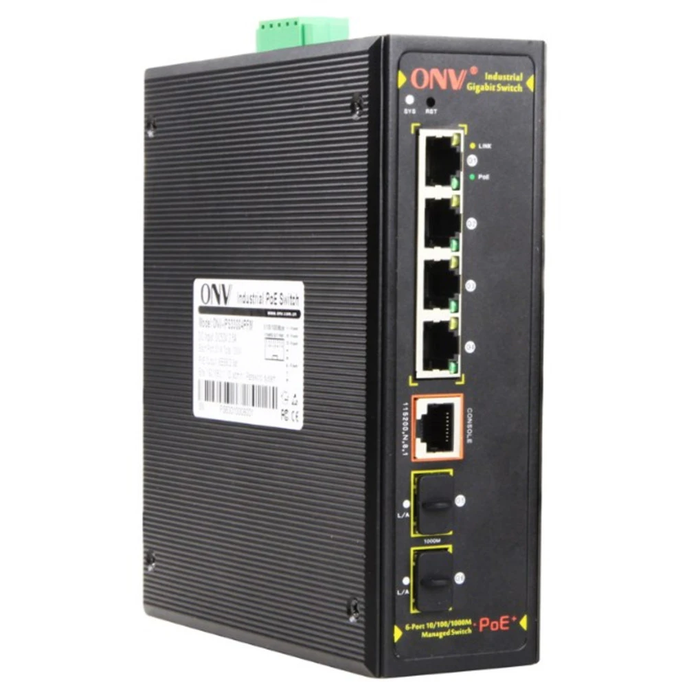 Коммутатор ONV IPS33064PFM 1000 Base-TX (1000 мбит/с), 2 SFP порта