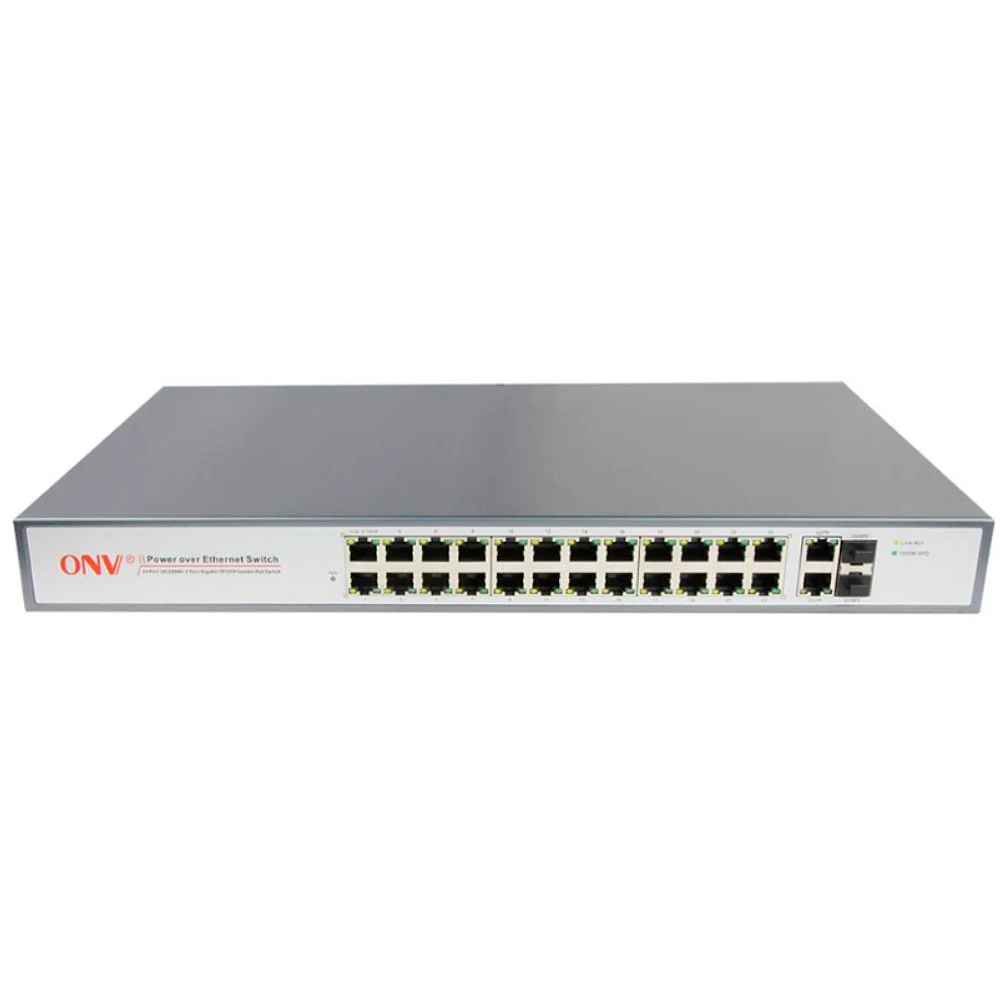 Коммутатор ONV POE31024FA 100 Base-TX (100 мбит/с), 2 SFP порта