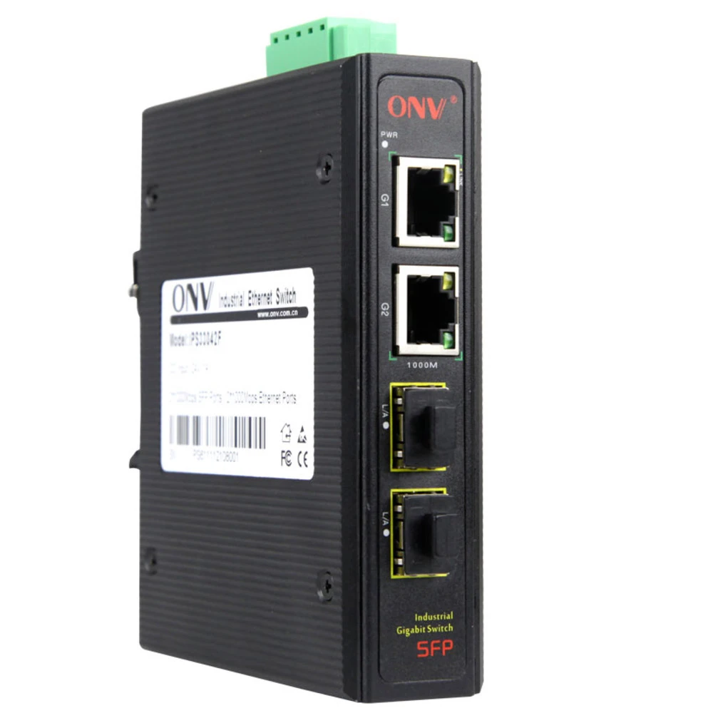 Коммутатор ONV IPS33042F ONV-IPS33042F 1000 Base-TX (1000 мбит/с), 2 SFP порта