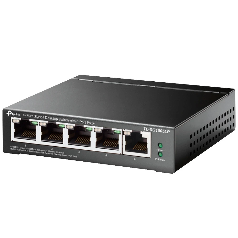 Коммутатор TP-Link TL-S1005LP TL-SG1005LP(UN) 1000 Base-TX (1000 мбит/с)