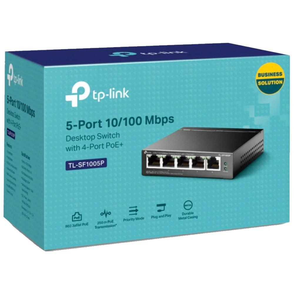 Коммутатор TP-Link TL-S1005LP TL-SG1005LP(UN) 1000 Base-TX (1000 мбит/с)