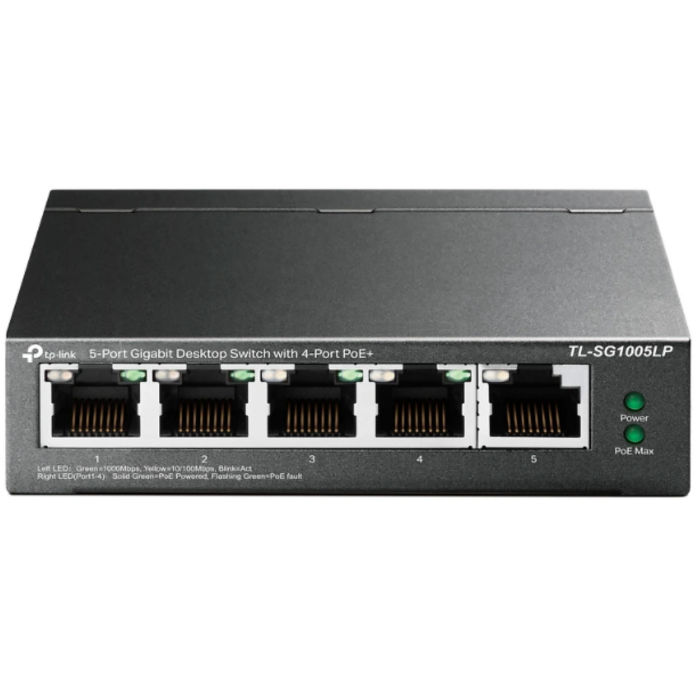 Коммутатор TP-Link TL-S1005LP TL-SG1005LP(UN) 1000 Base-TX (1000 мбит/с)