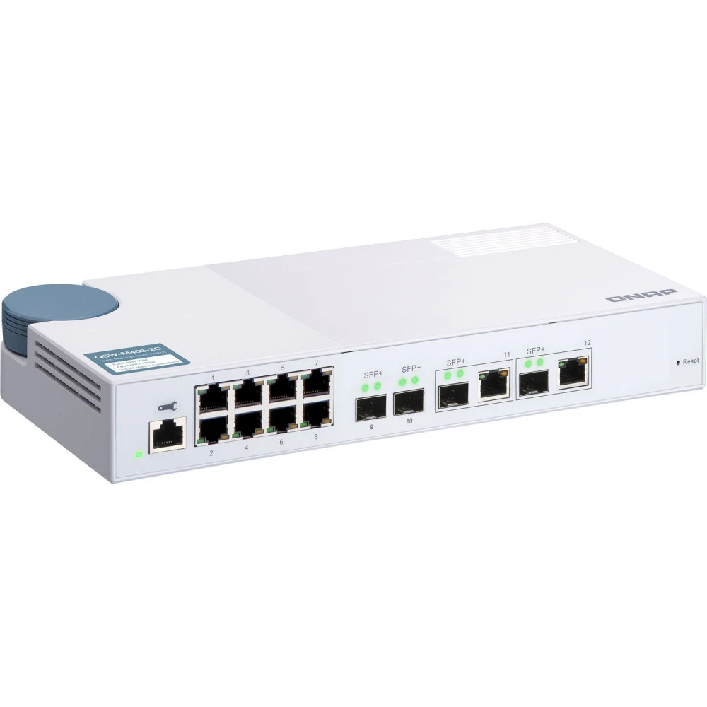 Коммутатор Qnap QSW-M408-2C 1000 Base-TX (1000 мбит/с), 2 SFP порта