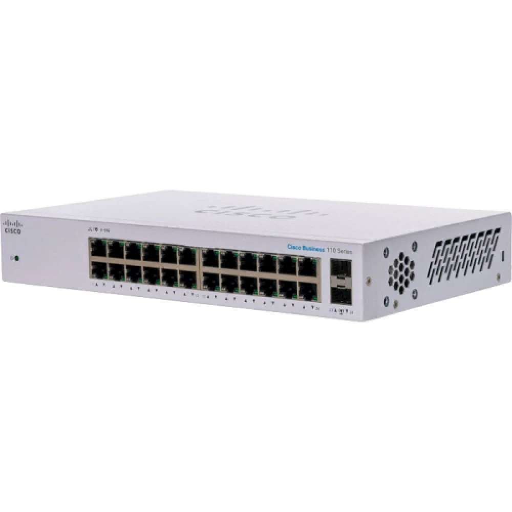 Коммутатор Cisco CBS110-24T-EU 1000 Base-TX (1000 мбит/с), 2 SFP порта