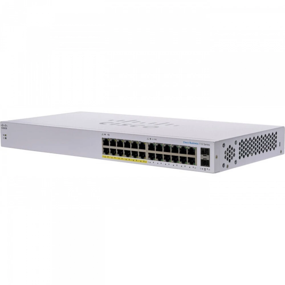 Коммутатор Cisco CBS110-24PP-EU 1000 Base-TX (1000 мбит/с), 2 SFP порта