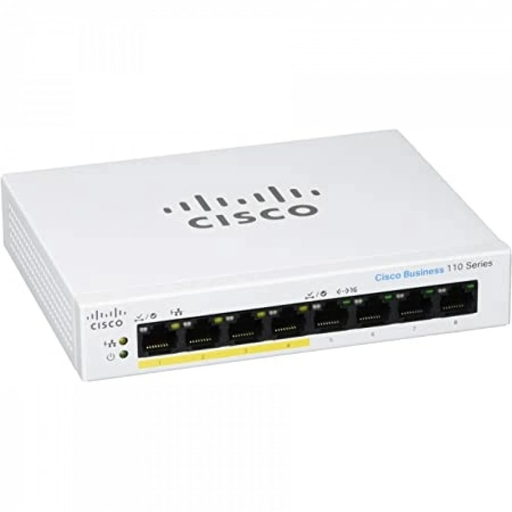 Коммутатор Cisco CBS110-8PP-D-EU 1000 Base-TX (1000 мбит/с)