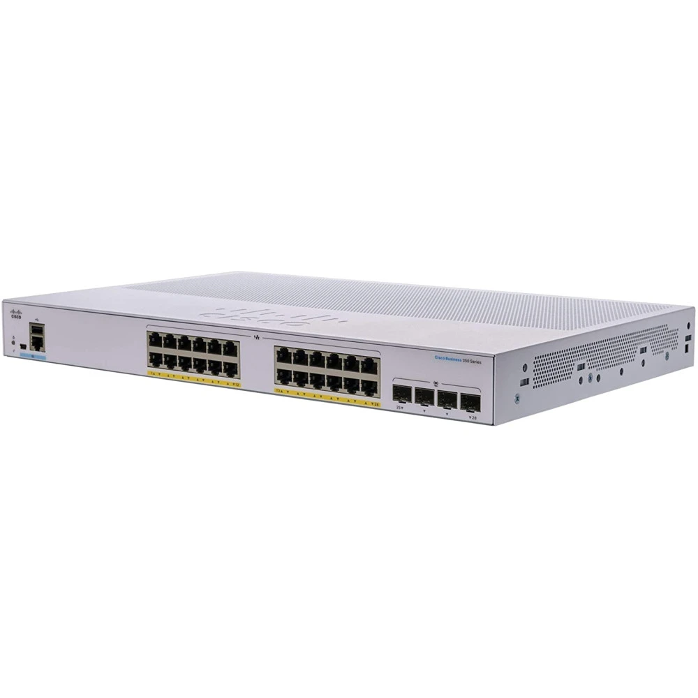Коммутатор Cisco CBS350-24P-4X CBS350-24P-4X-EU 1000 Base-TX (1000 мбит/с), 4 SFP порта