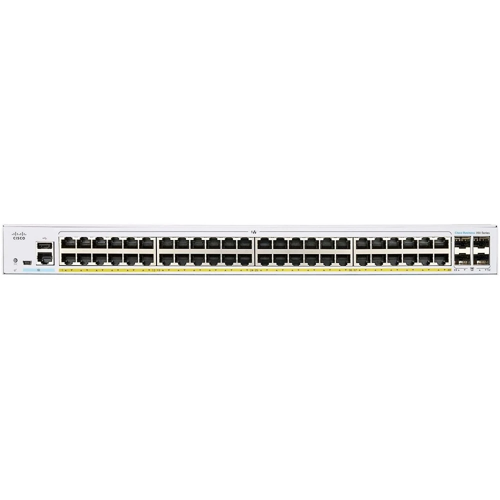 Коммутатор Cisco CBS350-48P-4X-EU 1000 Base-TX (1000 мбит/с), 4 SFP порта
