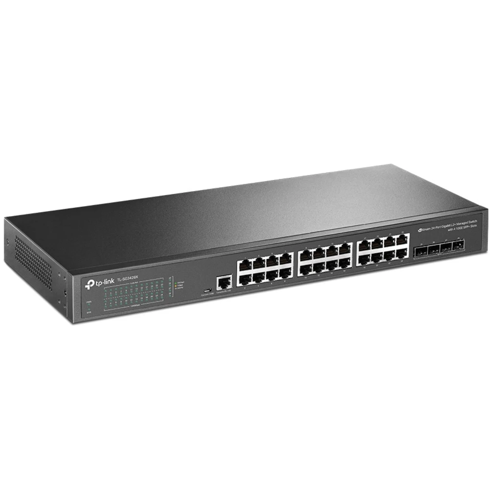 Коммутатор TP-Link TL-SG3428X TL-SG3428X(UN) 1000 Base-TX (1000 мбит/с), 4 SFP порта