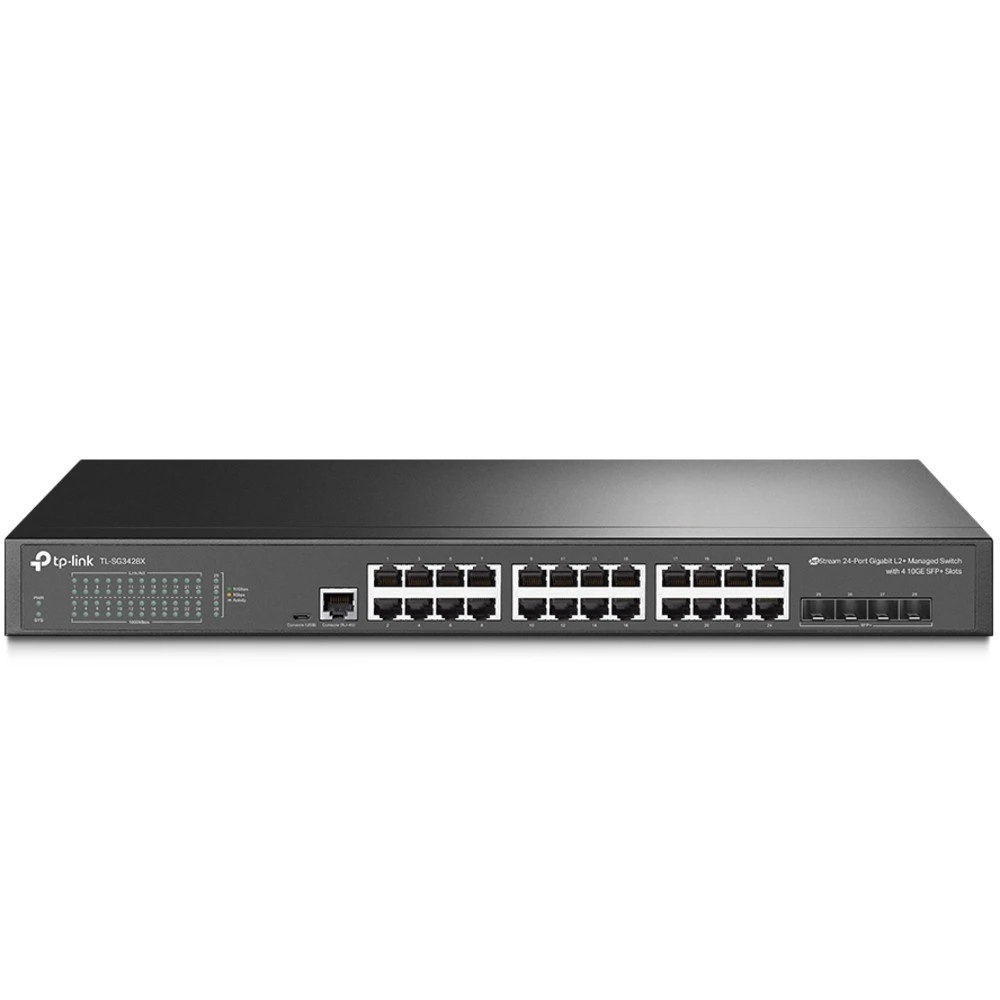 Коммутатор TP-Link TL-SG3428X TL-SG3428X(UN) 1000 Base-TX (1000 мбит/с), 4 SFP порта