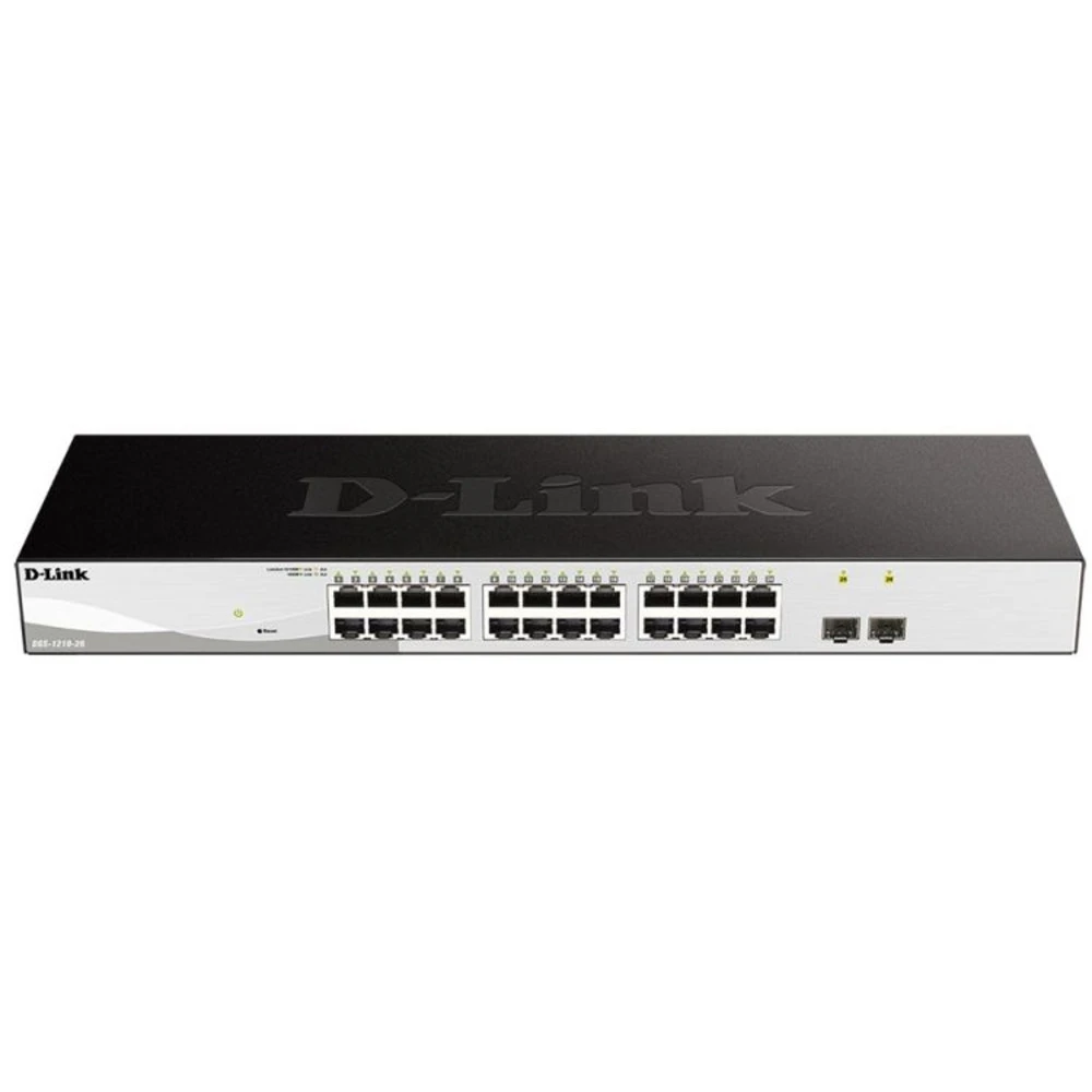 Коммутатор D-link DGS-1210-26/F 1000 Base-TX (1000 мбит/с), 2 SFP порта