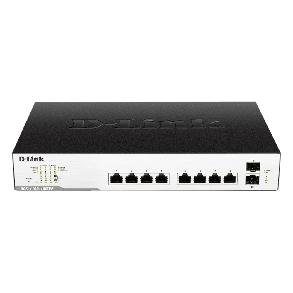 Коммутатор D-link DGS-1100-10MPP/B1A 1000 Base-TX (1000 мбит/с)