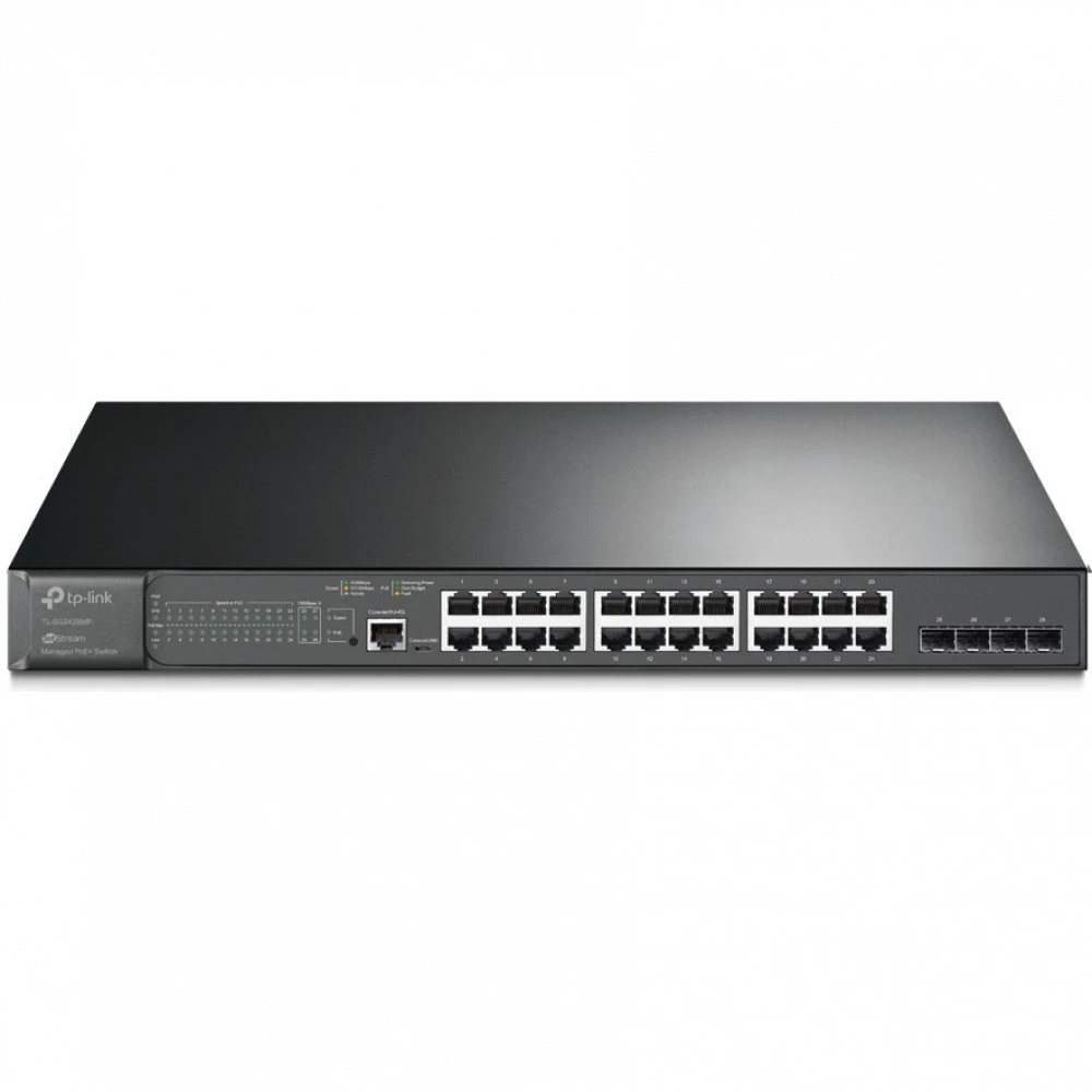 Коммутатор TP-Link TL-SG3428MP 1000 Base-TX (1000 мбит/с), 4 SFP порта