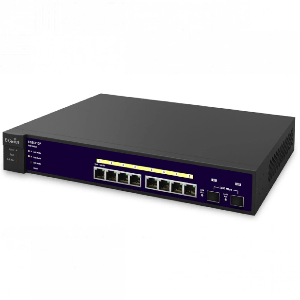 Коммутатор EnGenius EGS5110P 1000 Base-TX (1000 мбит/с), 2 SFP порта