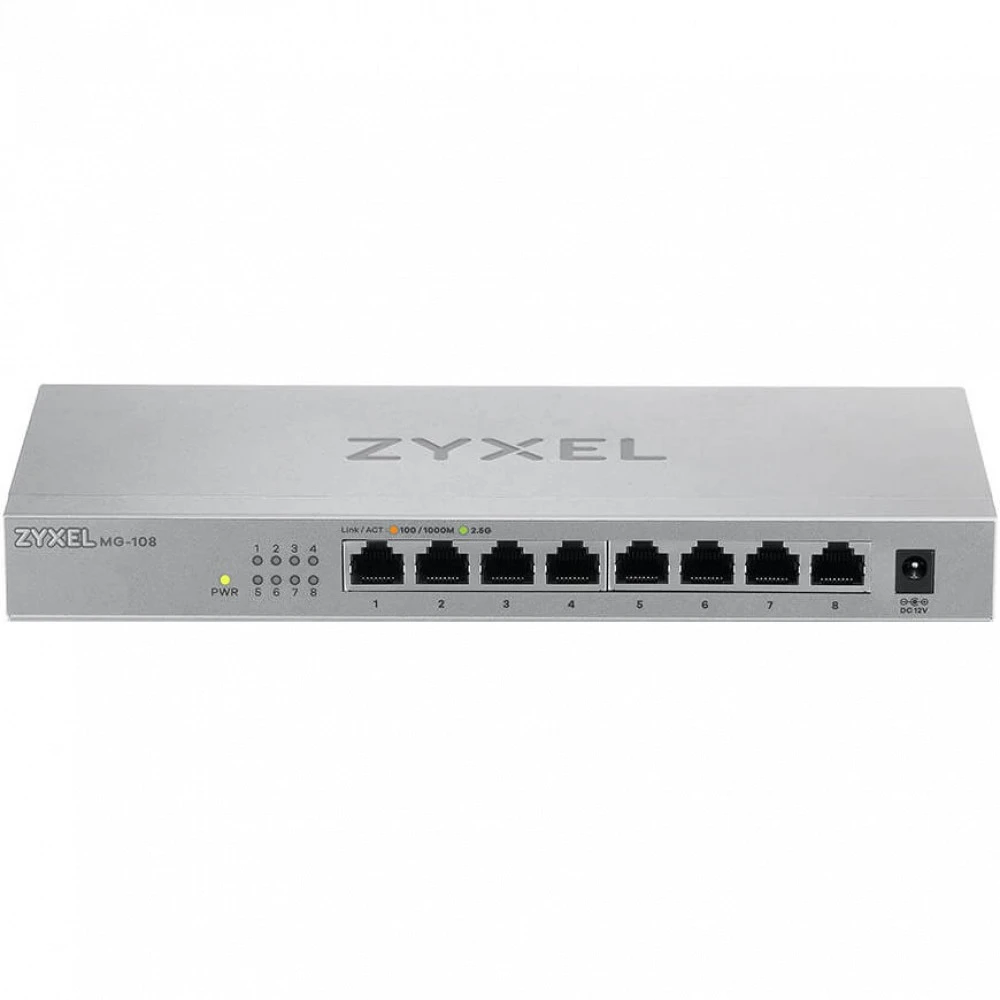 Коммутатор Zyxel MG-108 MG-108-ZZ0101F 2.5 GBase-T (2500 мбит/с)